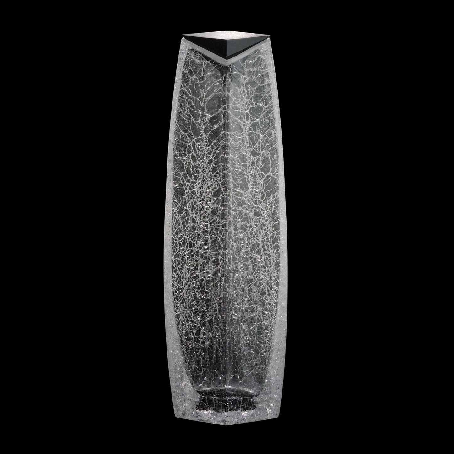 Luxurious Raif Whisky Decanter with ice glass finish, mouth-blown crystal, perfect for serving whiskey or bourbon