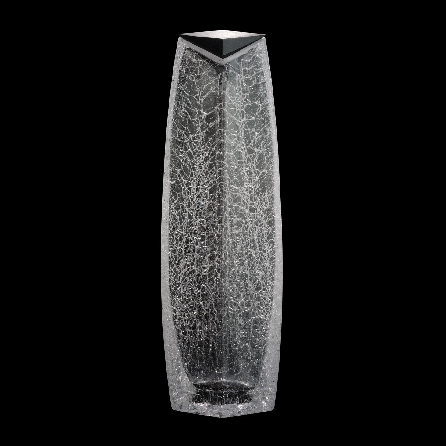 Luxurious Raif Whisky Decanter with ice glass finish, mouth-blown crystal, perfect for serving whiskey or bourbon